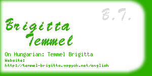brigitta temmel business card